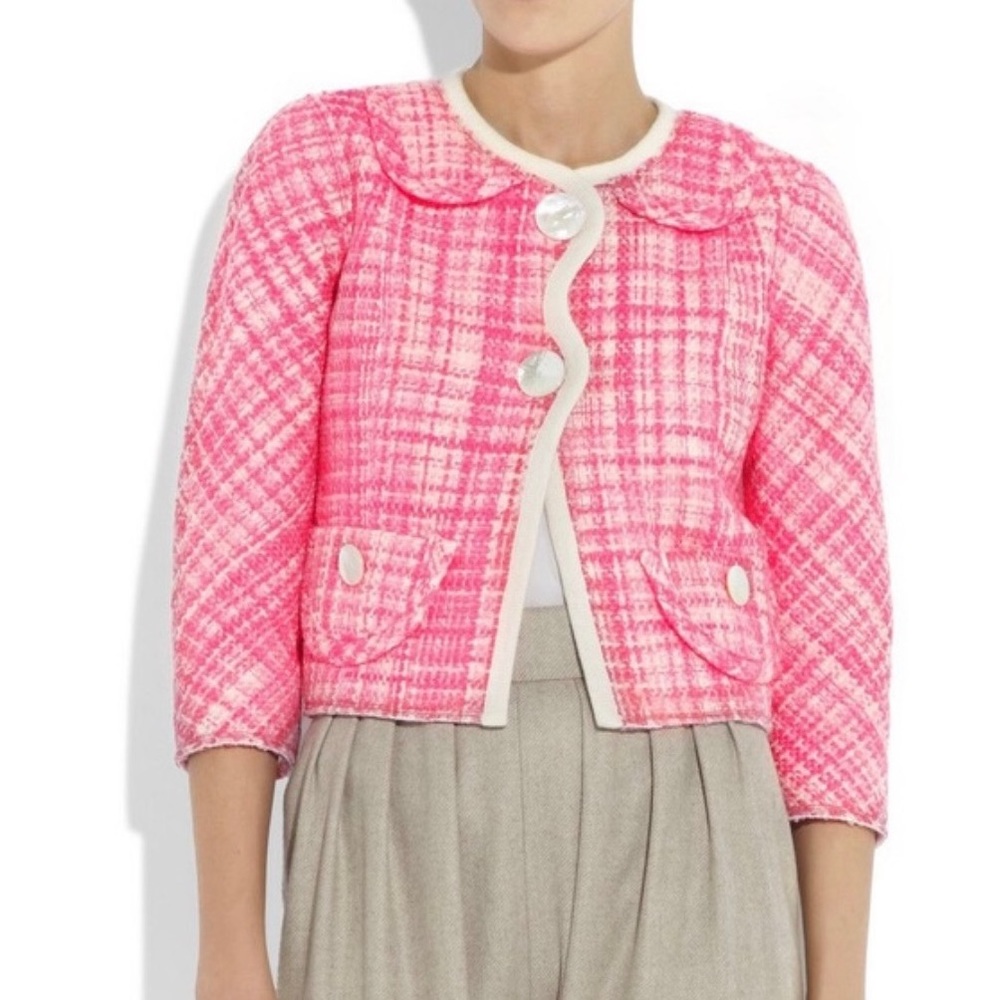 Marc Jacobs Collection Wool Tweed Suit Jacket